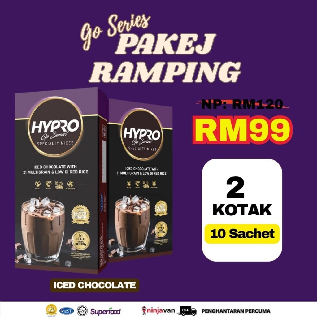 Pakej Ramping - Meal Replacement - Turunkan Berat Badan - Hypro