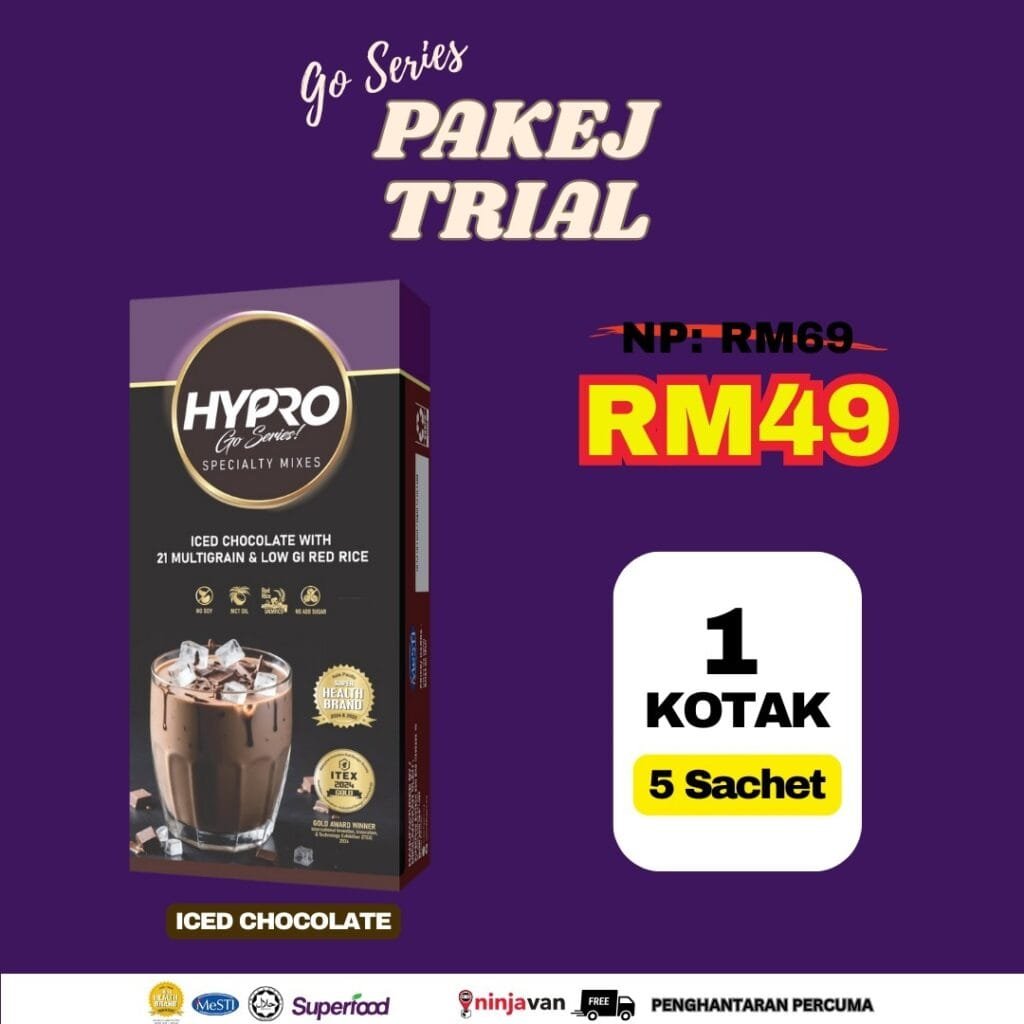 Pakej Trial - Meal Replacement - Turunkan Berat Badan - Hypro